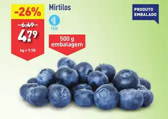 ALDI Mirtilos kg promoção