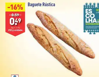 Baguete Rústica 250 g unidade