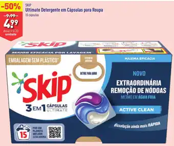 ALDI SKIP Ultimate Detergente em Cápsulas para Roupa promoção