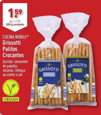 ALDI CUCINA NOBILE Grissotti Palitos Crocantes promoção