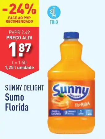 ALDI SUNNY DELIGHT Sumo Florida 1.25l promoção