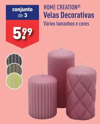 ALDI HOME CREATION Velas Decorativas promoção