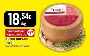 Intermarché Porsi - queijo curado promoção