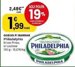 Intermarché Philadelphia - queijo p/ barrar promoção