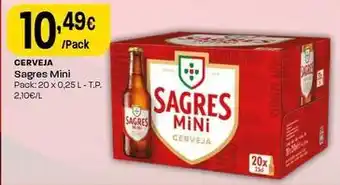 Intermarché Sagres mini - cerveja promoção