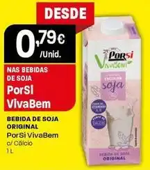 Intermarché Porsi vivabem - bebida de soja original promoção