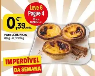 Intermarché Pastel de nata promoção