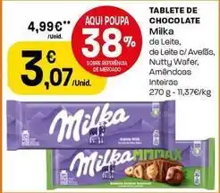 Intermarché Milka - tablete de chocolate promoção