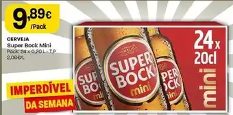 Intermarché Super bock mini - cerveja promoção