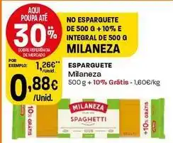 Intermarché Milaneza - esparguete promoção