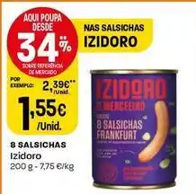 Intermarché Izidoro - 8 salsichas promoção