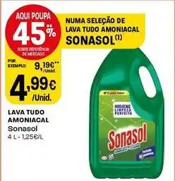 Intermarché Sonasol - lava tudo amoniacal promoção