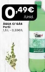 Intermarché Porsi - água c/ gás promoção