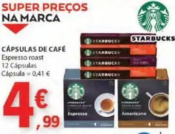 E.Leclerc CÁPSULAS DE CAFÉ Espresso roast 12 Cápsulas promoção