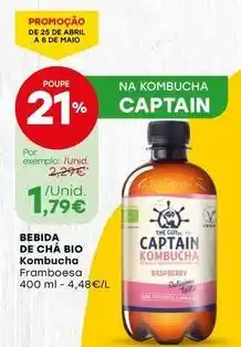 Intermarché Kombucha - bebida de chá bio promoção