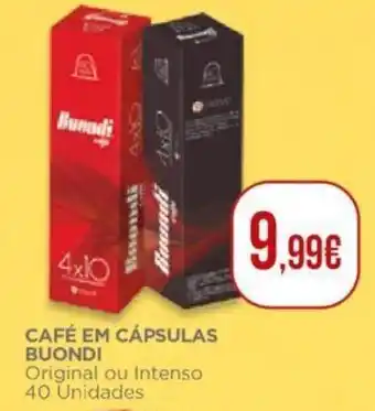El Corte Inglés Café em Cápsulas Buondi 40 Unidades promoção