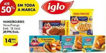 Pingo Doce HAMBURGUERES Vaca/Frango Emb. 18 Unid. promoção