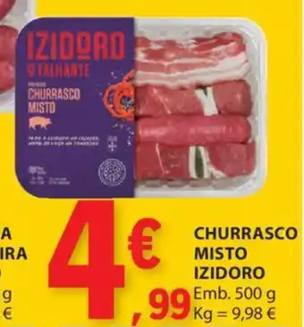 E.Leclerc CHURRASCO MISTO IZIDORO Emb. 500 g promoção