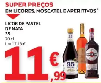 E.Leclerc LICOR DE PASTEL DE NATA 35 70 cl promoção