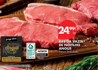 Pingo Doce BIFE DA VAZIA DE NOVILHO ANGUS Fresco Embalado promoção