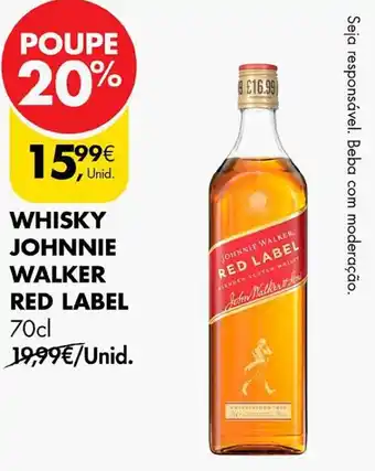 Pingo Doce WHISKY JOHNNIE WALKER RED LABEL 70cl promoção