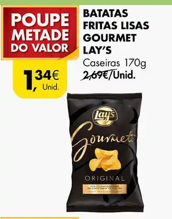 Pingo Doce BATATAS FRITAS LISAS GOURMET LAY'S Caseiras 170g promoção