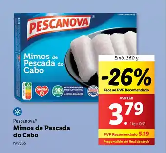 Lidl Pescanova Mimos de Pescada do Cabo Emb. 360 g promoção