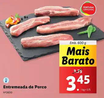 Lidl Entremeada de Porco Emb. 600 g promoção