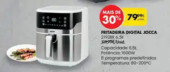 Pingo Doce FRITADEIRA DIGITAL JOCCA promoção