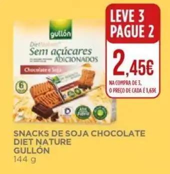 El Corte Inglés Snacks de Soja Chocolate Diet Nature Gullón 144g promoção