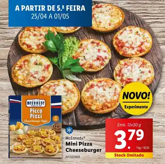 Lidl McEnnedy Mini Pizza Cheeseburger Emb. 12x30 g promoção