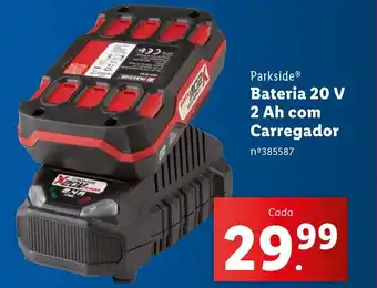 Lidl Parkside Bateria 20 V 2 Ah com Carregador promoção