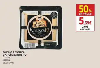 Supercor QUEIJO RESERVA GARCÍA BAQUERO Cunha 200g promoção