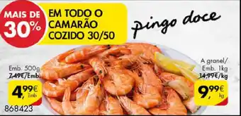 Camarão Cozido 30/50 500g