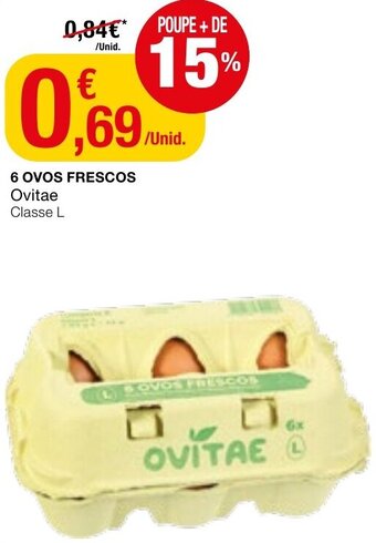 6 Ovos Frescos Ovitae Classe L