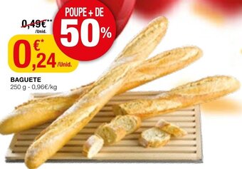 Intermarché Baguete 250g promoção