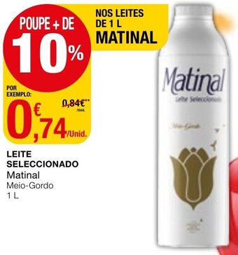 Intermarché Leite Seleccionado Matinal 1L promoção