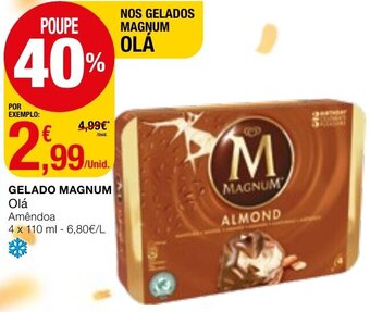 Gelado Magnum Olá 4x110ml