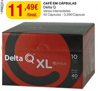 Intermarché Café em Cápsulas Delta Q 40 Cápsulas promoção