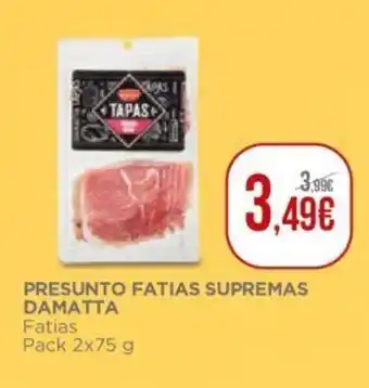 El Corte Inglés Presunto Fatias Supremas Damatta 2x75g promoção