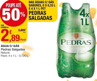 Intermarché Água S/Gás Pedras Salgadas Natural 4x1L promoção