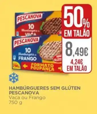 El Corte Inglés Hambúrgueres Sem Glúten Pescanova 750g promoção