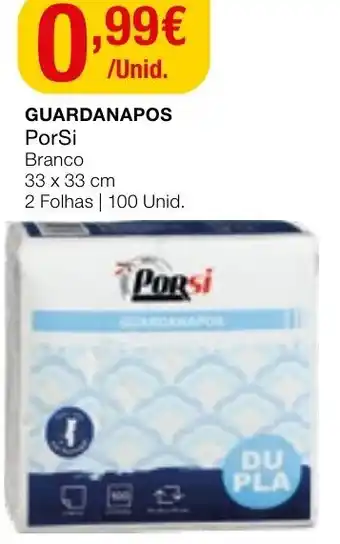 Intermarché Guardanapos PorSi 33x33cm promoção