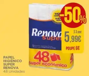 El Corte Inglés Papel Higiénico Super Renova promoção