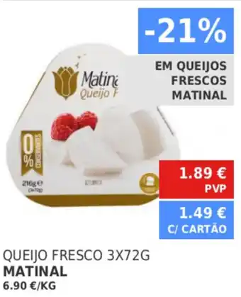 Minipreço Queijo Fresco Matinal 3x72g promoção