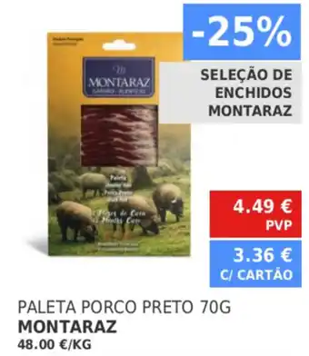 Paleta Porco Preto Montaraz 70g