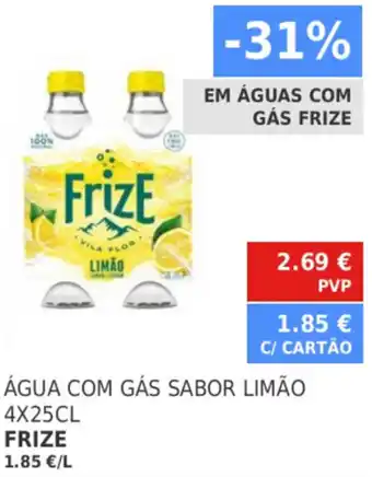 Minipreço Água com Gás Sabor Limão Frize 4x25cl promoção