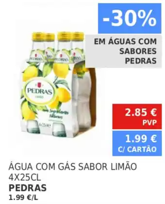 Minipreço Água com Gás Sabor Limão Pedras 4x25cl promoção