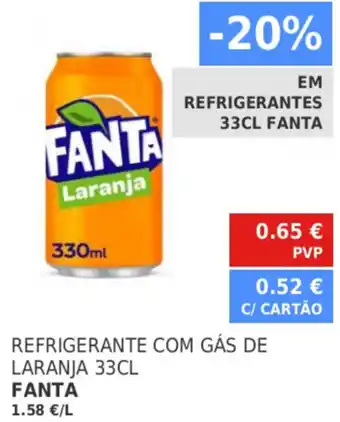 Refrigerante com Gás de Laranja Fanta 33cl