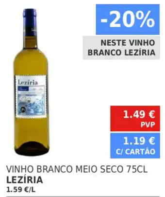 Vinho Branco Meio Seco Lezíria 75cl